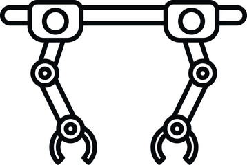 Obraz premium Robotic arms symbolizing automation, technology, and industrial manufacturing process