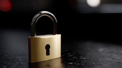 Lock Overlay Graphic on a Floating Background for Secure Visual Representation