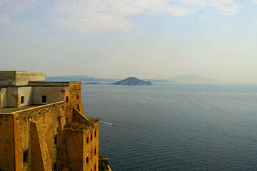View from the island of Procida, Campania, Italy