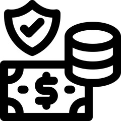 protect line icon. Clean and minimalist vector icon for websites, mobile apps, presentations, and logos. Fully scalable and customizable for any project.