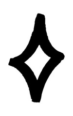 Doodle line star. Glitter shine star shine glow, spark glitter hand drawn sketch doodle style..