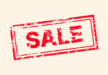Grunge-style sale stamp vector illustration, perfect for promotions, discounts, and marketing campaigns. Ideal for retail, online stores, posters, and advertising designs to grab customer attention.