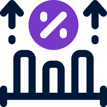 chart duotone icon. Sleek and modern vector icon for websites, mobile apps, marketing materials, and corporate design. Fully scalable and ready to use.