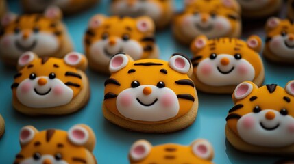 Cute tiger cookies