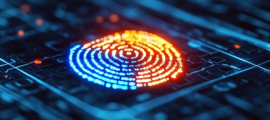 High-Tech Security Featuring Digital Authentication with Biometric Fingerprint Access Solutions