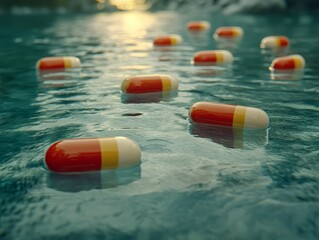 Selective focus. Nanorobots delivering drugs to specific organs