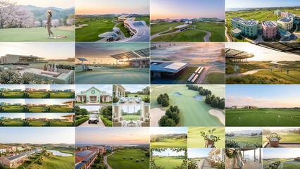 Golf brands adopt pastel themes for modern branding with holly, marketing, golf, sick, solar, pastel, president