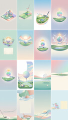 Golf brands adopt pastel themes for modern branding with marketing, golf, solar, holly, pastel, president, sick