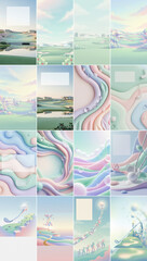 Golf brands adopt pastel themes for modern branding with holly, pastel, president, golf, solar, marketing, sick