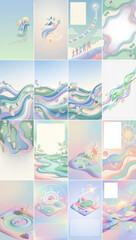 Golf brands adopt pastel themes for modern branding with pastel, golf, solar, holly, sick, marketing, president