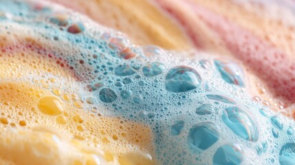 Colorful Bath Bomb Foam Texture.