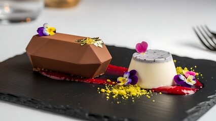 chocolate cake on a plate