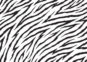 Tiger skin mono background pattern design. Animal print vector illustration background. Wildlife fur skin design illustration for web, home decor, fashion, surface, graphic design