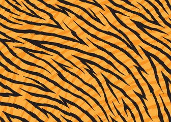Tiger skin background pattern design. Animal print vector illustration background. Wildlife fur skin design illustration for web, home decor, fashion, surface, graphic design