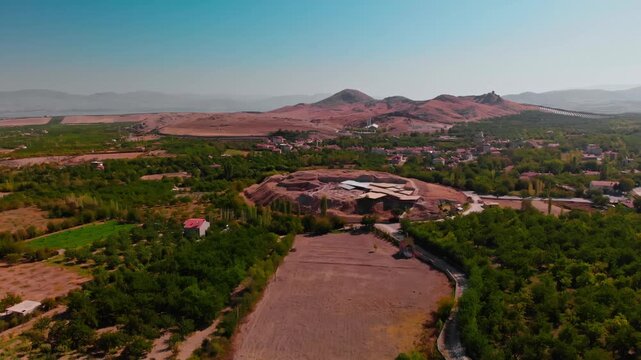 Arslantepe Mound in the Middle of a Vast Valley