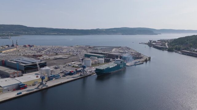 The Norwegian city of Drammen