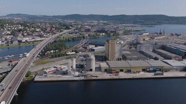 The Norwegian city of Drammen