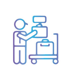 Obraz premium tourism and airline,irport, Boarding, Traveler, Tourist, passenger icon vector design 