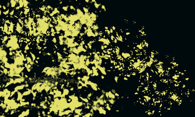Abstract Gold Fluid Background on Black, black and yellow abstract background