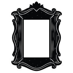 Vintage ornament frame. Decorative border frames, retro style divider. Elegant vintage frame and wedding ornaments Isolated icons vector set. Calligraphic filigree black ink borders collection