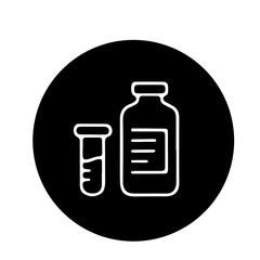 Obraz premium Laboratory research,Analysis, Testing icon vector design 
