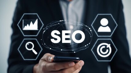 businessman pressing virtual button on a virtual screen - Powered by Adobe