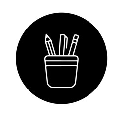  writing tools, and school desk accessorie vector design 