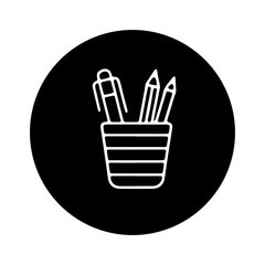  writing tools, and school desk accessorie vector design 