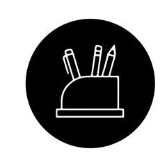  writing tools, and school desk accessorie vector design 