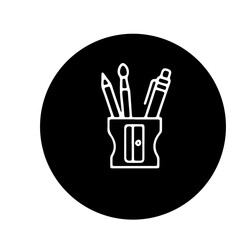  writing tools, and school desk accessorie vector design 