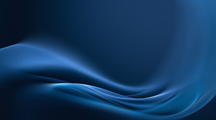 Abstract Blue Background With Flowing Shapes and Gradients