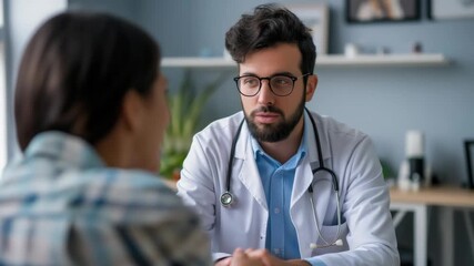 A Doctor Consulting a Patient in a Medical Office 