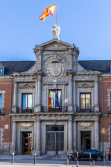 Fototapeta premium Facade of Santa Cruz Palace Ministry of Foreign Affairs Headquarters in Madrid
