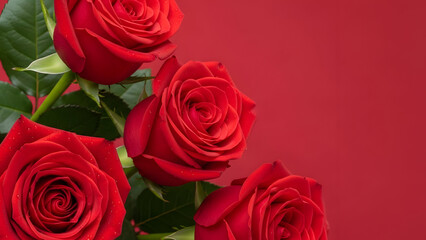 Obraz premium Valentine's day roses bouquet romantic love gift ideas