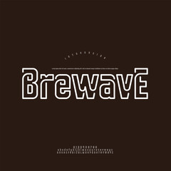 Artistic Coffee Cup with Ocean Wave Steam Illustration for Cafe Branding and Nautical Decor