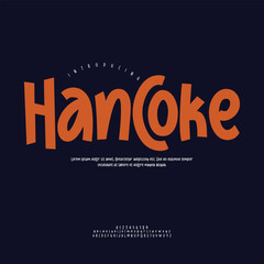 Obraz premium Vintage Retro Hand-Drawn Typography Illustration for Classic Signature Brand Identity