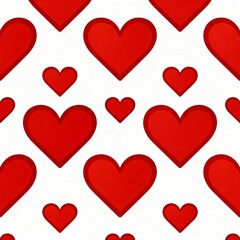 Classic Red and White Valentine Pattern