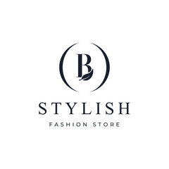 Abstract clothing boutique logo template with minimalist and vintage concept, logo for business, boutique, clothing, and brand.