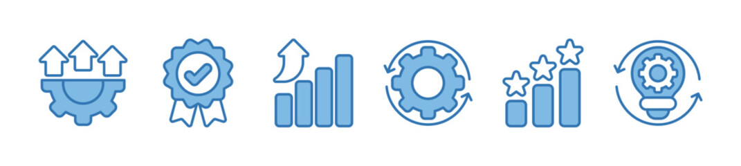 Kaizen web banner icon vector illustration for business philosophy concept and corporate strategy about continuous improvement with quality, progress, sustainability, success and implementation.
