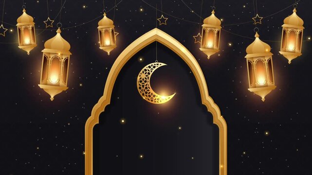 Latern Background for Ramadhan Mubarak, Adha, Fitr