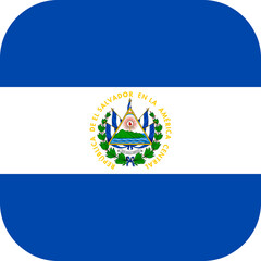 El Salvador Flag Rounded Square Icon