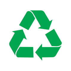 Obraz premium vector recycling symbol on white background