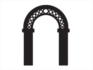 Fototapeta premium Multi-Panel Arch in silhouette.