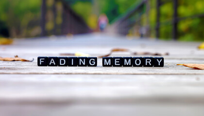 Depiction of "fading memory" with selective blur.