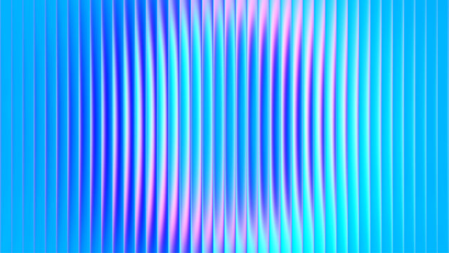 Fractal glass texture with soft circular cool neon gradient glowing through translucent waves. Futuristic glass surface with ribbed crystal pattern and luminous circular gradient for modern visuals