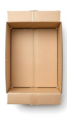 cardboard box isolated on white