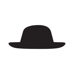 Cowboy hat icon man . black vector old collection design.