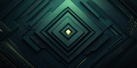 luminous emerald crystal diamond in cosmic nebula symmetry for scifi wallpaper or tech branding