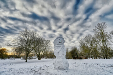 Schneemann in den G&auml;rten der Welt, Berlin Marzahn