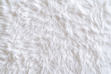 Obraz premium Luxury White Faux Fur Texture Background